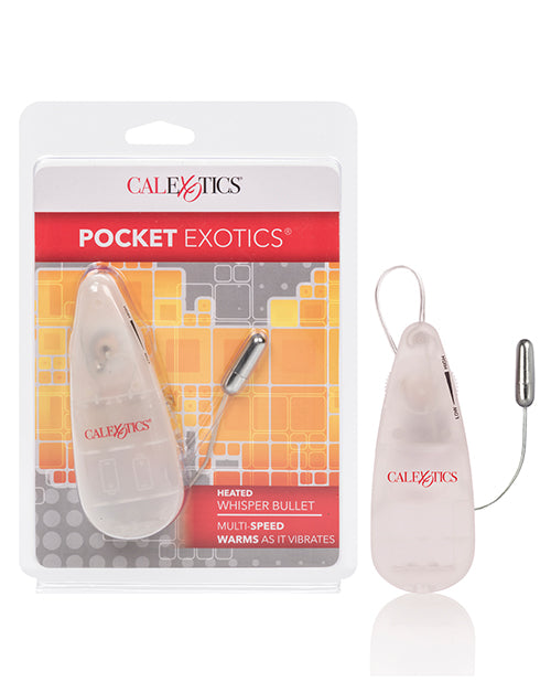 Pocket Exotics Heated Whisper Bullet - Silver