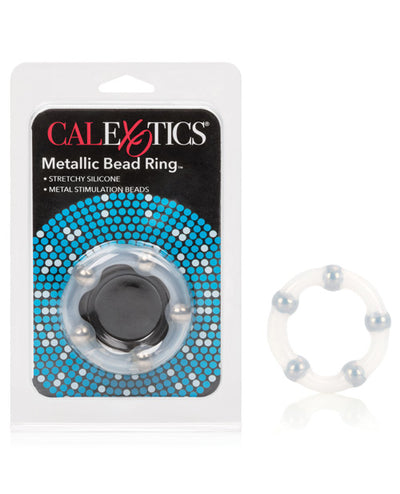 Metallic Bead Ring - Clear