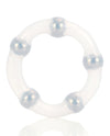 Metallic Bead Ring - Clear