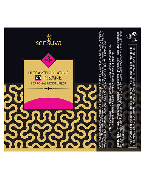 Sensuva Ultra Stimulating ON Insane Personal Moisturizer - 4.23 oz Unscented