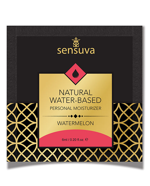 Sensuva Natural Water Based Personal Moisturizer Single Use Packet - 6 ml Watermelon