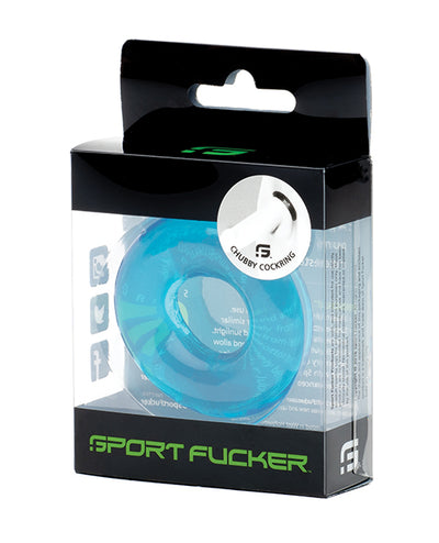 Sport Fucker Chubby Cockring - Ice Blue