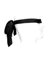 Shots Ouch Black & White Satin Bondage Tie - Black