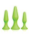 Shots Ouch Butt Plug Set - Glow in the Dark