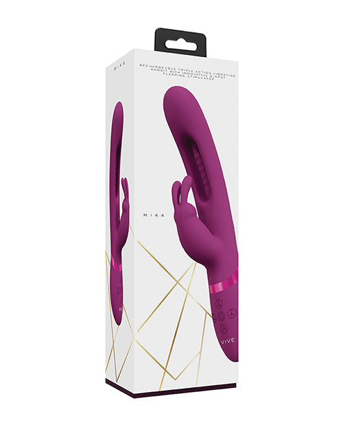 Shots Vive Mika Flapping Tongue Rabbit Vibrator - Pink