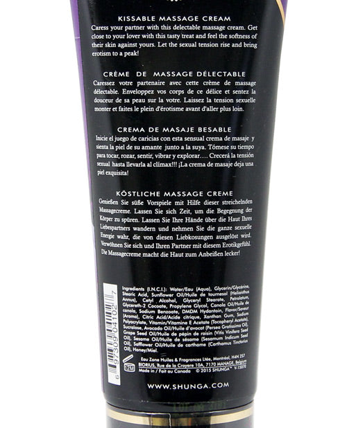 Shunga Kissable Massage Cream - 7 oz