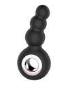 Gender Fluid Quiver Anal Ring Bead Vibe - Black