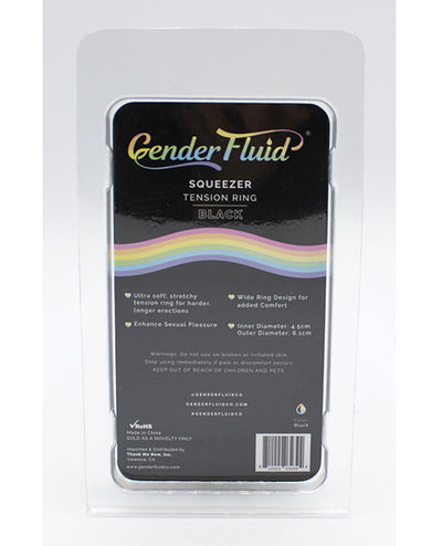 Gender Fluid Squeezer Tension Ring - Black