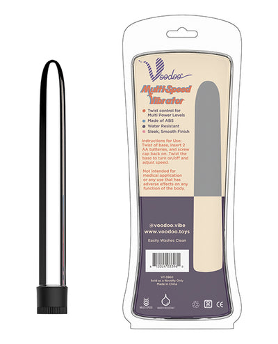 Voodoo 9" Multi Speed Vibrator - Silver