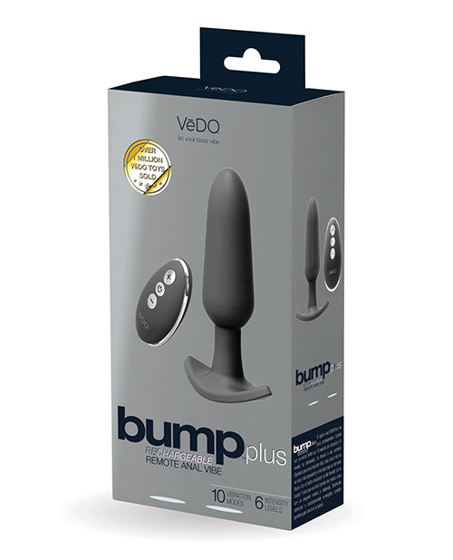 VeDO Bump Plus Rechargeable Remote Control Anal Vibe - Assorted Colors