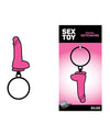 Wood Rocket Dildo Keychain - Pink