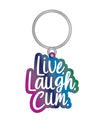 Wood Rocket Live Laugh Cum Keychain - Multi Color