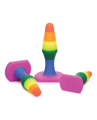 Frisky Rainbow Silicone Anal Trainer Set